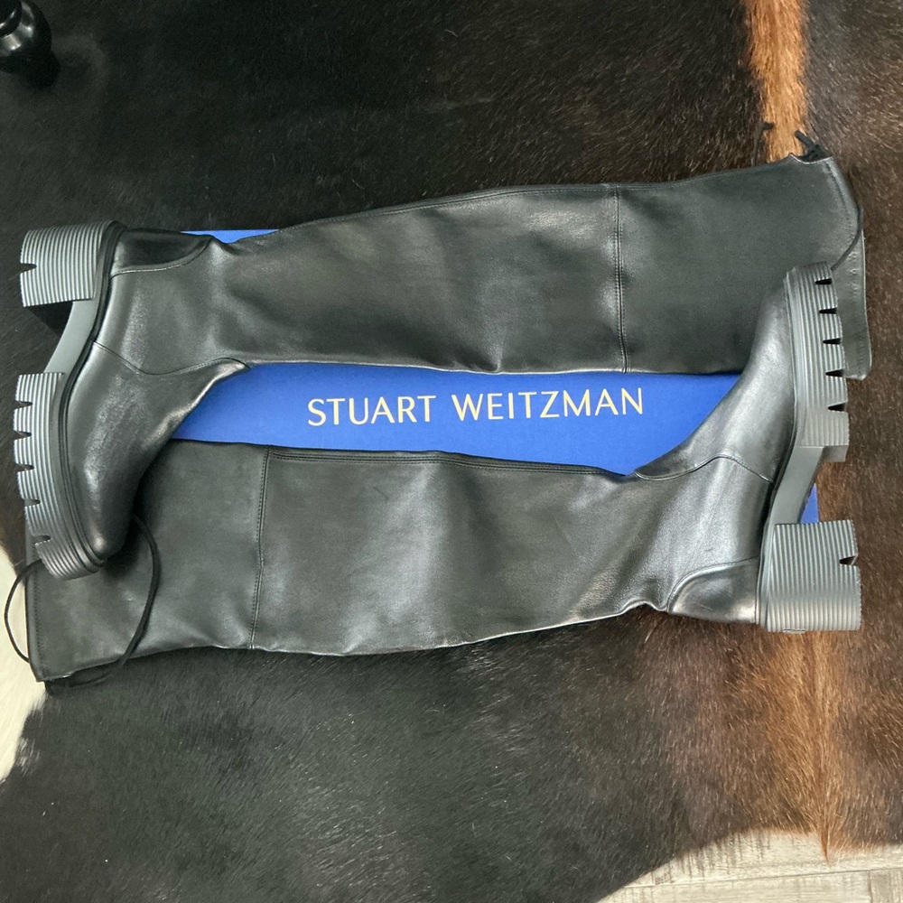 Stuart Weitzman Black Heeled Boots